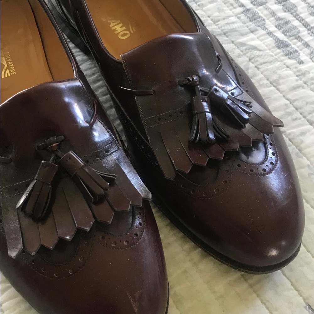 Men’s Ferragamo tassel loafers